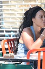 ANGELA SIMMONS Out for Lunch at Bar Pitti in New York 07/05/2017