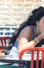 ANGELA SIMMONS Out for Lunch at Bar Pitti in New York 07/05/2017
