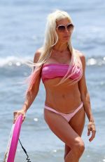 ANGELIQUE FRENCHY MORGAN in Bikini on the Beach in Malibu 07/06/2017