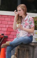 ANGOURIE RICE on the Set of  Every Day in Toronto 07/17/2017