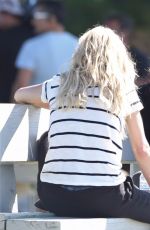 ANNA FARIS and EVA LONGORIA on the Set of Oerboard in Vancouver 06/28/2017
