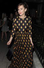 ANNA FRIEL Leaves Mayfairs 34 Restaurant in London 07/18/2017