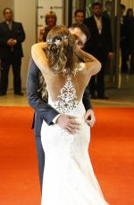 ANTONELLA ROCCUZZO with Lionel Messi at Wedding Reception in Argentina 06/30/2017