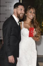 ANTONELLA ROCCUZZO with Lionel Messi at Wedding Reception in Argentina 06/30/2017