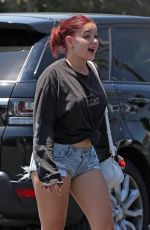 ARIEL WINER in Daisy Dukes Out in Los Angeles 07/14/2017
