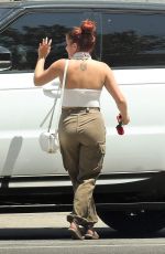 ARILE WINTER Out with Her Dog in Studio City 07/18/2017