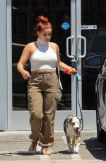 ARILE WINTER Out with Her Dog in Studio City 07/18/2017