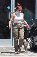 ARILE WINTER Out with Her Dog in Studio City 07/18/2017
