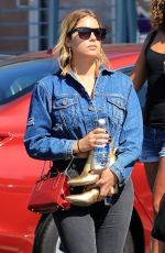 ASHLEY BENSON Heading to a Nail Salon in Studio City 07/25/2017