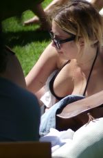 ASHLEY BENSON in Bikini at a Pool in Miami 07/03/2017