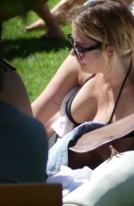 ASHLEY BENSON in Bikini at a Pool in Miami 07/03/2017