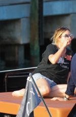 ASHLEY BENSON With Friends on a Boat in Miami 07/01/2017