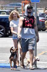 ASHLEY GREENE and Paul Khoury Out in Toluca Lake 07/02/2017
