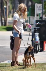 ASHLEY GREENE and Paul Khoury Out in Toluca Lake 07/02/2017