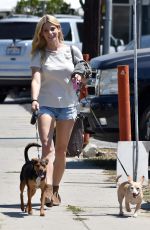 ASHLEY GREENE and Paul Khoury Out in Toluca Lake 07/02/2017