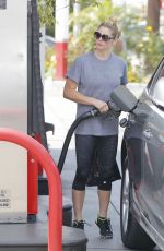 ASHLEY GREENE at a Gas Station in West Hollywood 07/13/2017