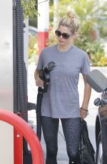 ASHLEY GREENE at a Gas Station in West Hollywood 07/13/2017