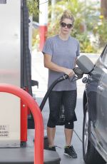ASHLEY GREENE at a Gas Station in West Hollywood 07/13/2017