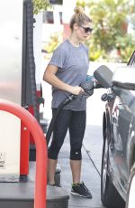 ASHLEY GREENE at a Gas Station in West Hollywood 07/13/2017