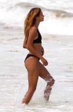 ASHLEY HART in Bikinis at a Beach in Tulum 07/25/2017
