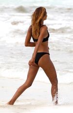 ASHLEY HART in Bikinis at a Beach in Tulum 07/25/2017