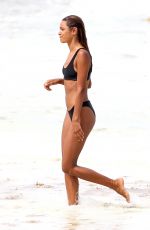 ASHLEY HART in Bikinis at a Beach in Tulum 07/25/2017