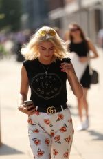 ASHLEY JAMES Arrives at Hoxton Radio in London 07/06/2017