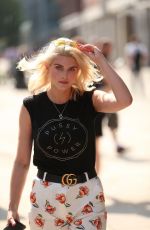 ASHLEY JAMES Arrives at Hoxton Radio in London 07/06/2017