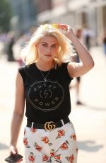 ASHLEY JAMES Arrives at Hoxton Radio in London 07/06/2017