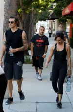 ASHLEY TISDALE and Christopher French Heading to a Gym in Studio City 07/20/2017