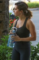 ASHLEY TISDALE and Christopher French Heading to a Gym in Studio City 07/20/2017