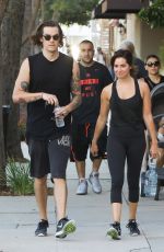 ASHLEY TISDALE and Christopher French Heading to a Gym in Studio City 07/20/2017