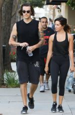 ASHLEY TISDALE and Christopher French Heading to a Gym in Studio City 07/20/2017