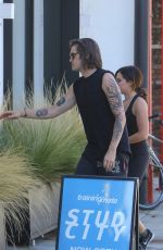 ASHLEY TISDALE and Christopher French Heading to a Gym in Studio City 07/20/2017