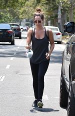 ASHLEY TISDALE  at a Gym in Studio City 07/17/2017