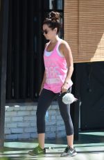 ASHLEY TISDALE Leaves a Gym in Los Angeles 07/14/2017