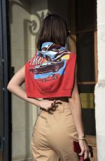 BELLA HADID Arrives at Miu Miu Fashion Show in Paris 07/01/2017