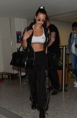 BELLA HADID at Heathrow Airport in London 07/07/2017
