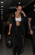 BELLA HADID at Heathrow Airport in London 07/07/2017