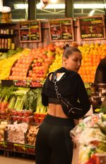 BELLA HADID in Tights Out Shopping in New York 07/25/2017