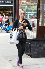 BELLA HADID in Tights Out Shopping in New York 07/25/2017
