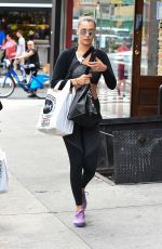 BELLA HADID in Tights Out Shopping in New York 07/25/2017