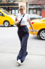 BELLA HADID Leaves Bowery Hotel in New York 07/29/2017