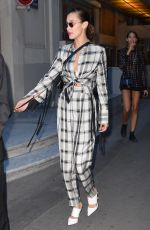 BELLA HADID Leaves Fendi Fashion Show in Paris 07/05/2017