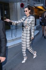 BELLA HADID Leaves Fendi Fashion Show in Paris 07/05/2017