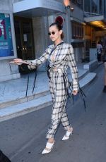BELLA HADID Leaves Fendi Fashion Show in Paris 07/05/2017