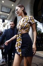 BELLA HADID Leaves Four Seasons Hotel in Paris 07/03/2017