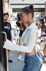 BELLA HADID Leaves Milk Studios in New York 07/18/2017