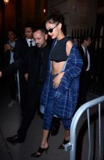 BELLA HADID Leaves Miu Miu Fashion Show in Paris 07/02/2017