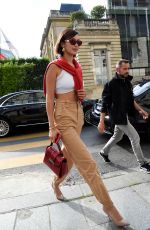 BELLA HADID Leaves Rouchon